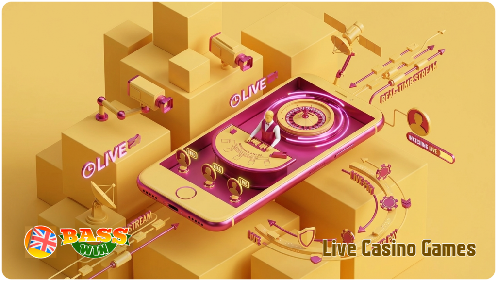 Basswin UK Live Casino Games Interface